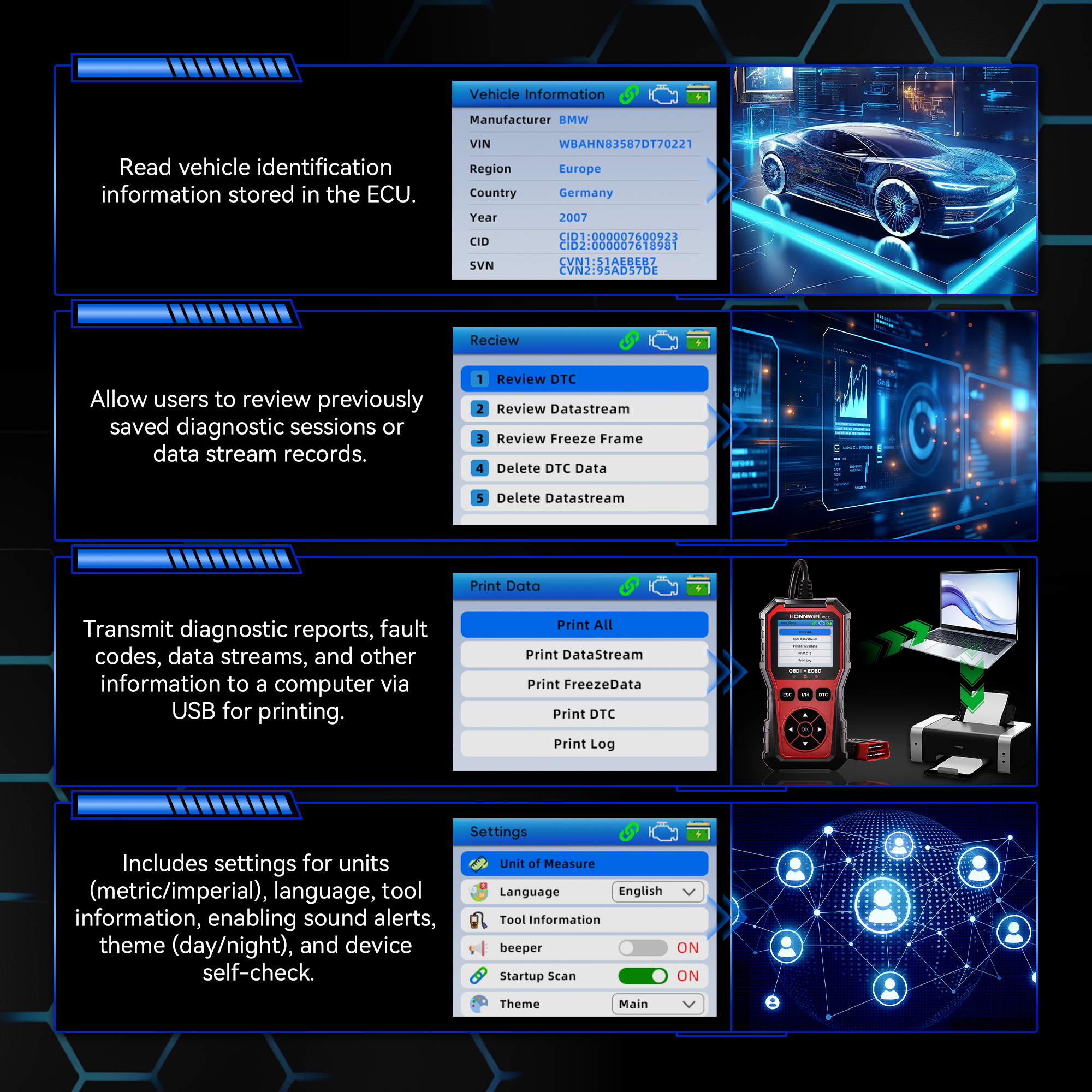 Kompletny zestaw stacji multimedialnej z uchwytem